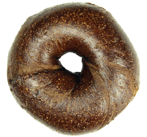 Dark Brown Bagel PNG Transparent Background