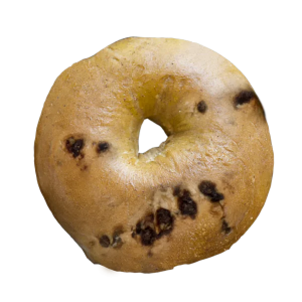 Cinnamon Raisin Bagel PNG Transparent Background