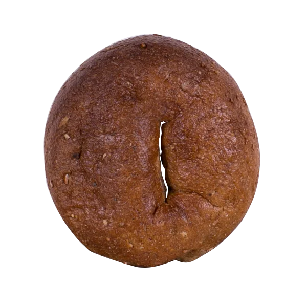 Seeded Dark Bagel PNG Transparent Background