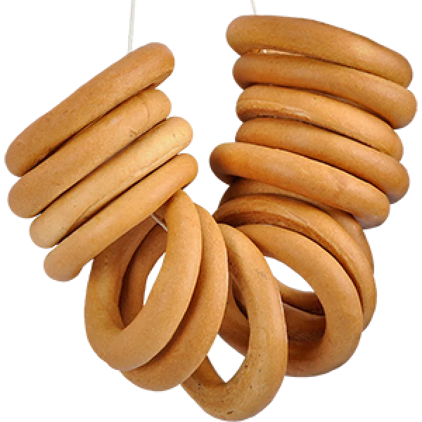 Traditional Bagels on a String PNG Transparent