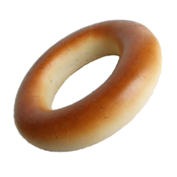 Baked Bread Ring PNG Transparent Background