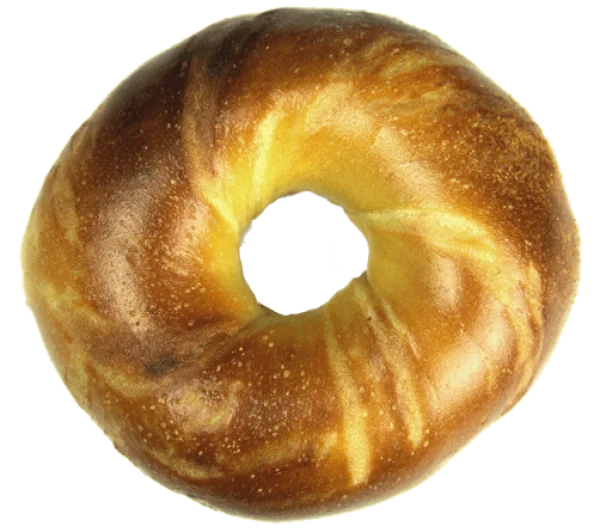 Plain Baked Bagel PNG Transparent Background