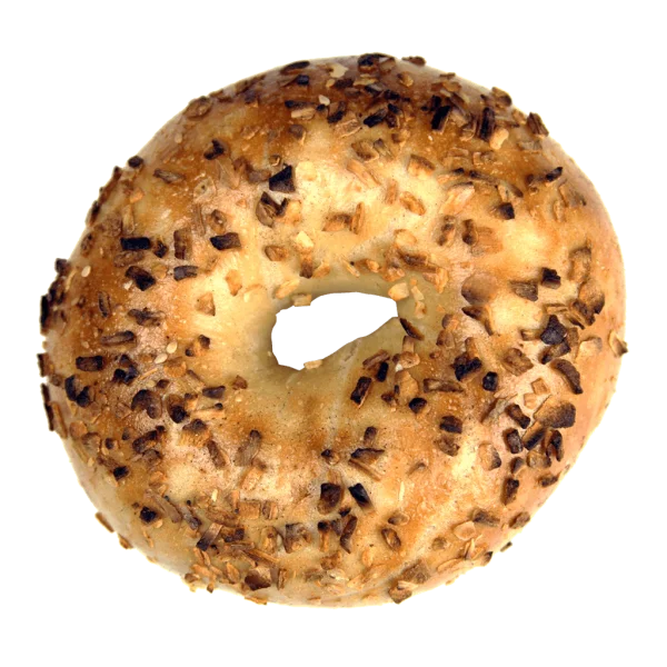 Toasted Onion Bagel PNG Transparent Background
