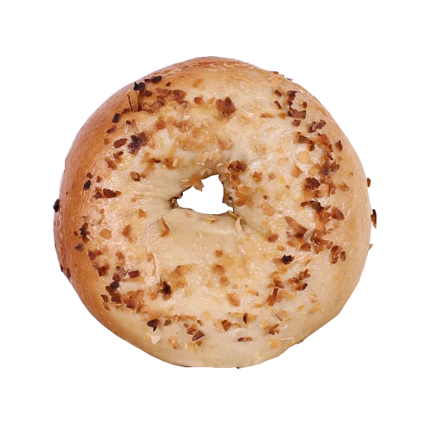 Savory Bagel with Toppings PNG Transparent Background