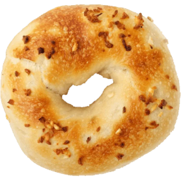 Delicious Garlic Bagel PNG Transparent Background