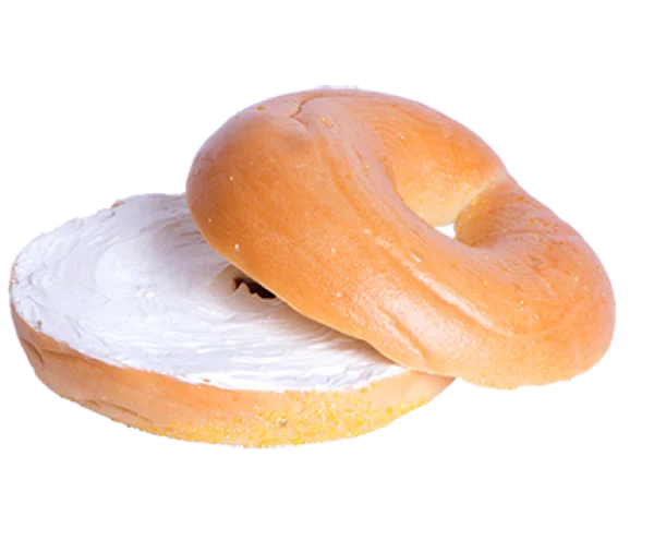 Bagel with Cream Cheese PNG Transparent