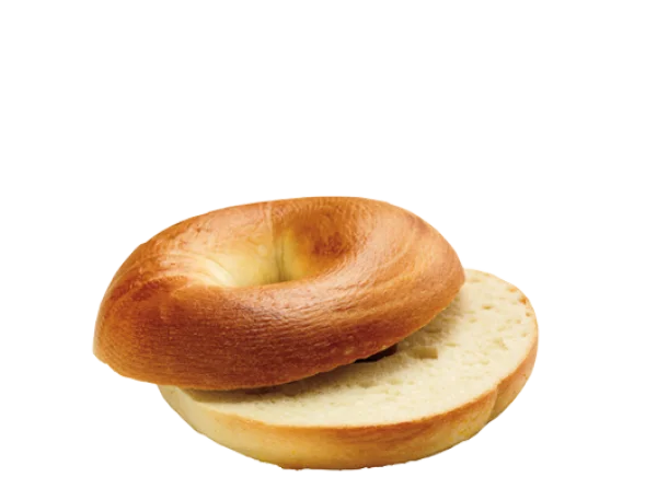 Sliced Plain Bagel Transparent Background