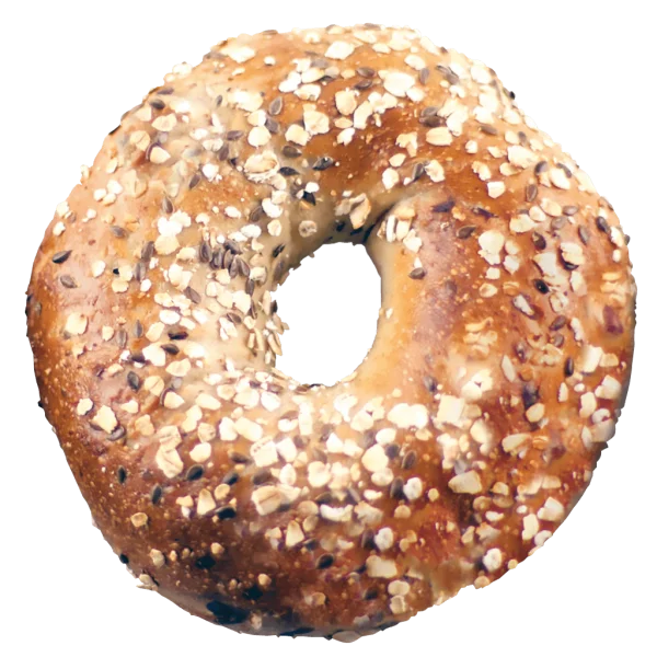 Multi-Grain Bagel PNG Transparent Background
