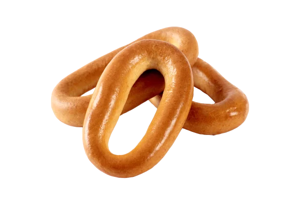 Two Golden Bagels Transparent PNG