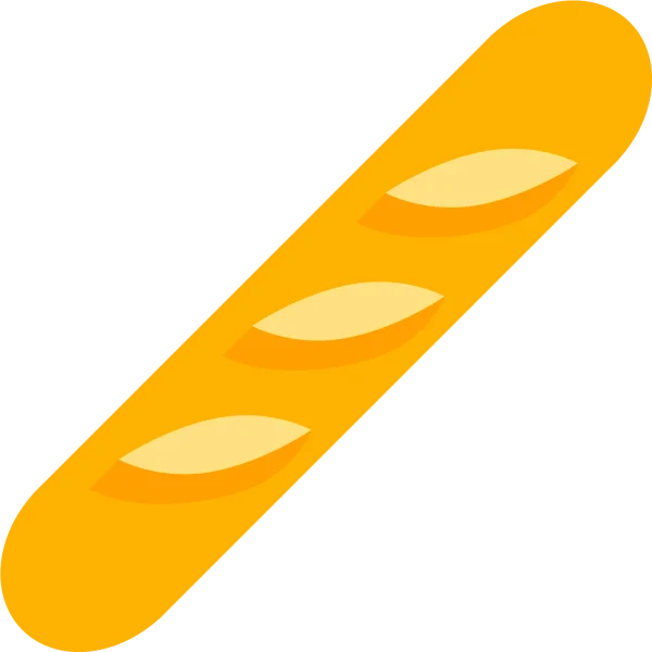 Baguette Bread Icon PNG Transparent