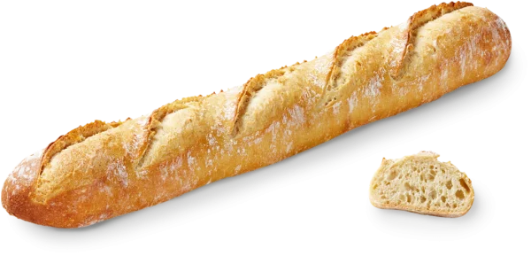 Fresh Baguette Bread with Slice PNG Transparent