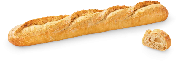 Baguette Bread with Slice PNG Transparent Background