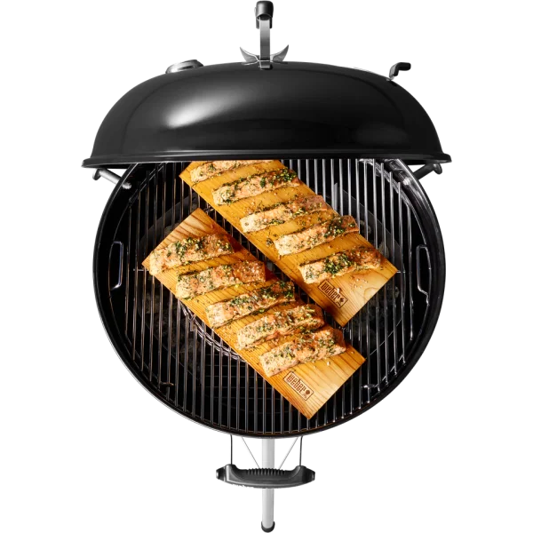 Cedar Plank Salmon on Grill PNG