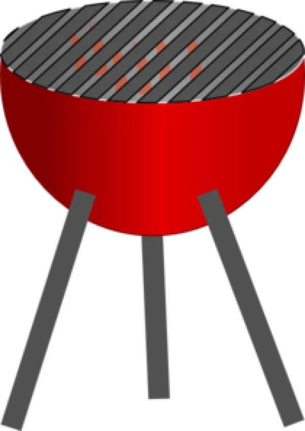 Red Barbecue Grill PNG