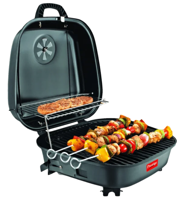 Portable BBQ Grill with Food PNG