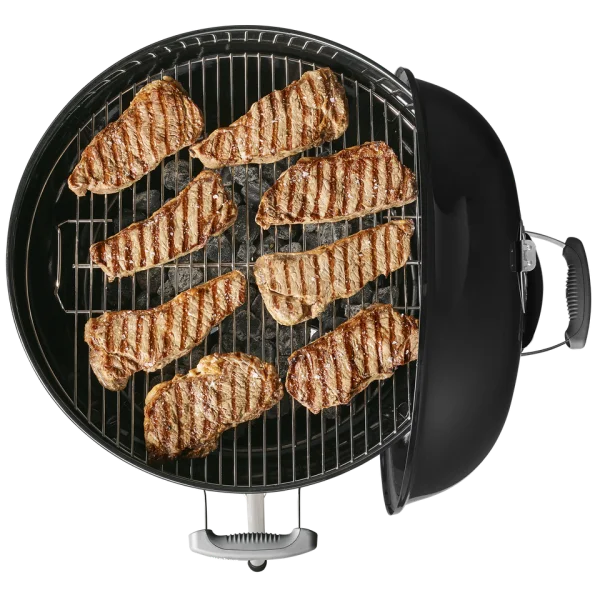 Grilled Steaks on Charcoal BBQ PNG Transparent Background