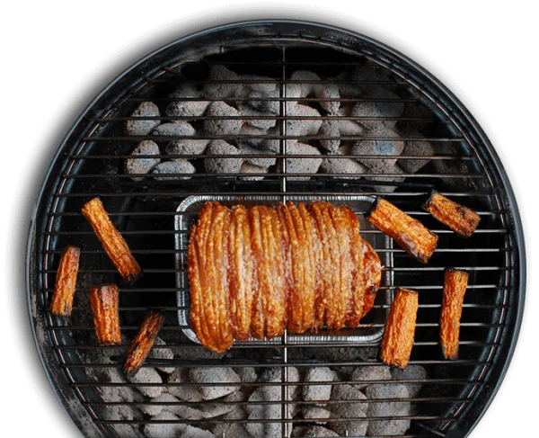 Grilled Pork Belly with Carrots Transparent Background