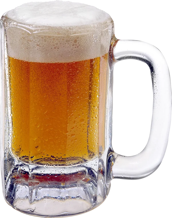 Beer Mug with Foam PNG Transparent Background