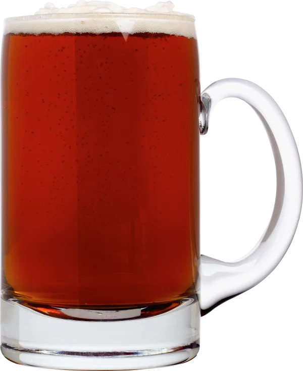 Dark Beer Mug with Foam PNG Transparent