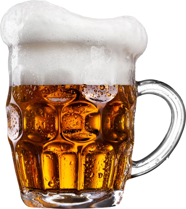Beer Mug with Foam PNG Transparent Background