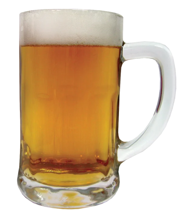 Beer Mug with Frothy Head PNG Transparent Background