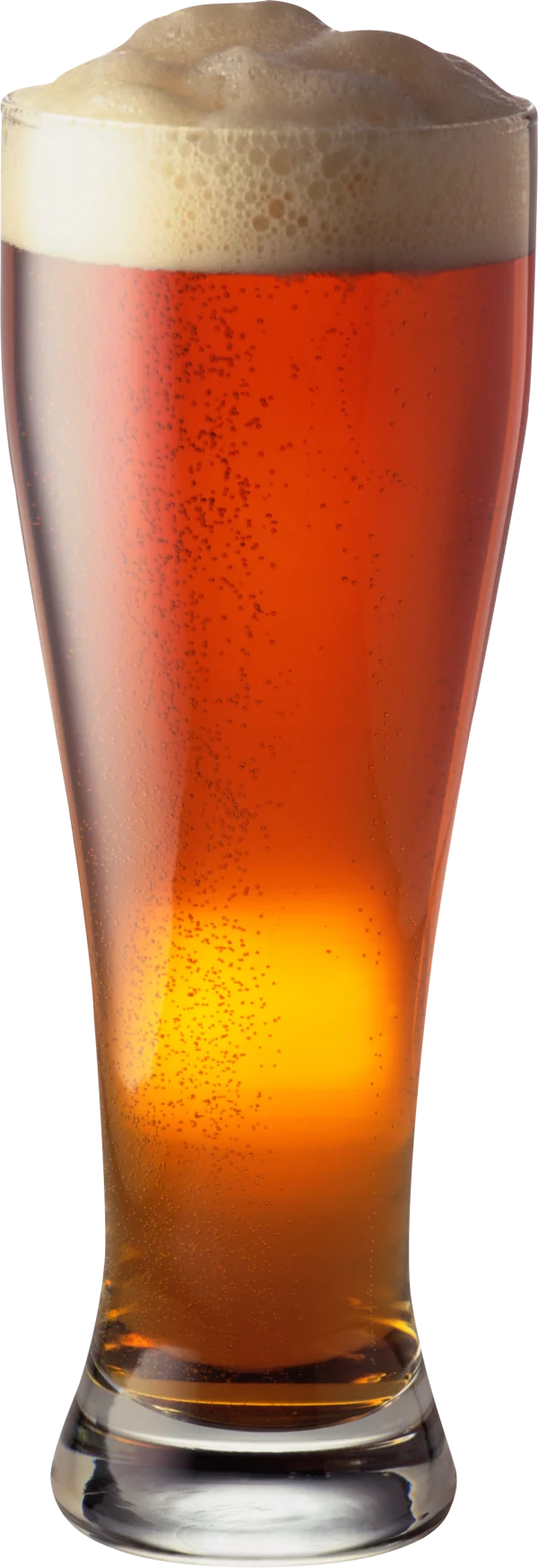 Beer Glass with Foam PNG Transparent Background