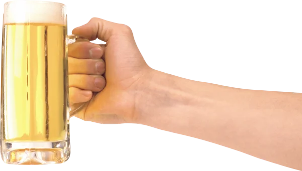 Hand Holding Beer Mug Transparent PNG