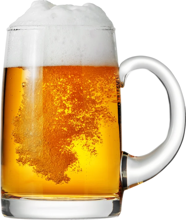 Beer Mug with Foam PNG Transparent Background