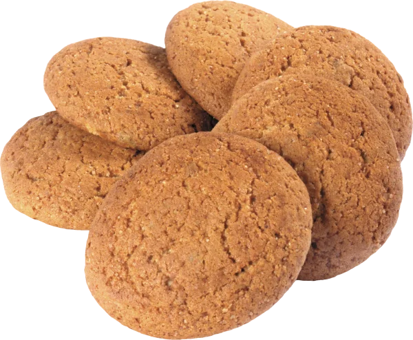 Stack of Oatmeal Cookies PNG Transparent Background