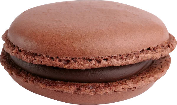 Chocolate Macaron PNG Transparent Background