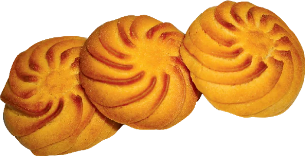 Golden Swirl Cookies PNG Transparent Background