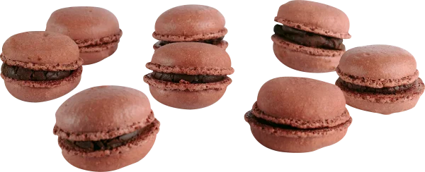 Chocolate Macarons PNG Transparent Background