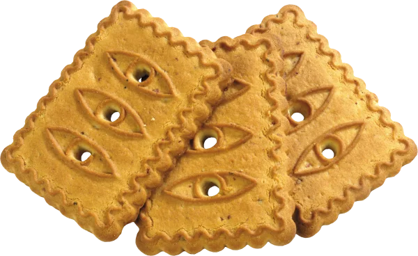 Decorative Eye-Pattern Cookies PNG Transparent Background