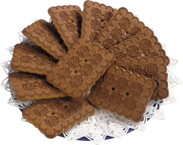 Decorative Biscuits on Doily PNG Transparent Background