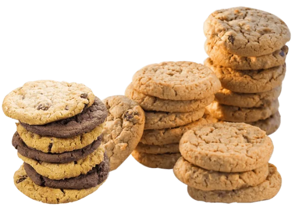 Assorted Stacked Cookies PNG Transparent Background