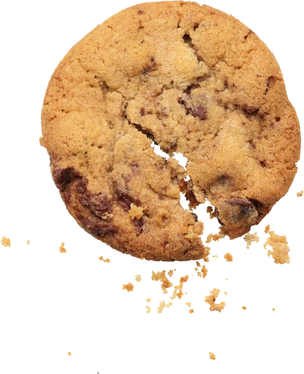 Broken Chocolate Chip Cookie PNG Transparent Background