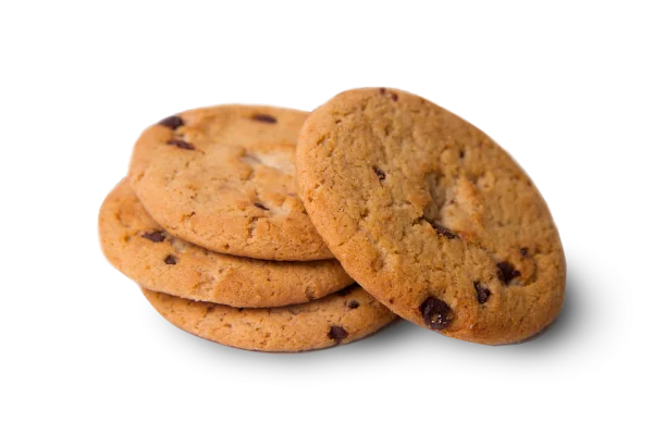 Chocolate Chip Cookies Stack PNG Transparent Background
