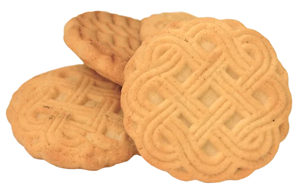 Patterned Butter Cookies Stack PNG Transparent