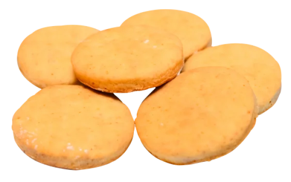 Stack of Round Cookies PNG Transparent Background