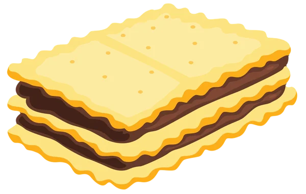 Chocolate Cream Biscuit PNG Transparent Background