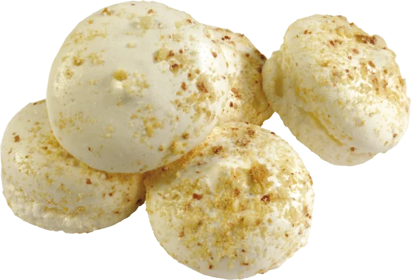 Meringue Cookies with Crumbs PNG Transparent Background