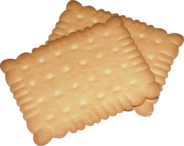 Two Scalloped Biscuits PNG Transparent Background