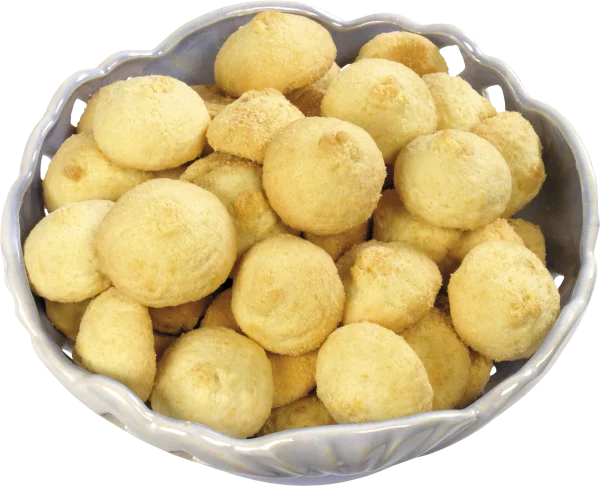 Freshly Baked Cookies in Ceramic Bowl PNG