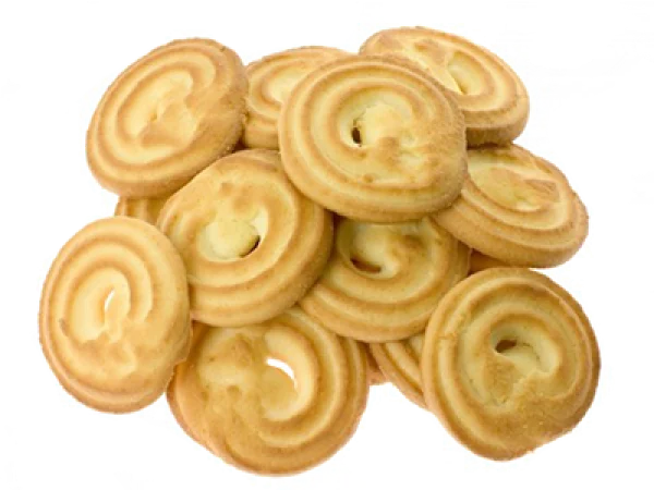 Delicious Butter Cookies Pile PNG Transparent Background