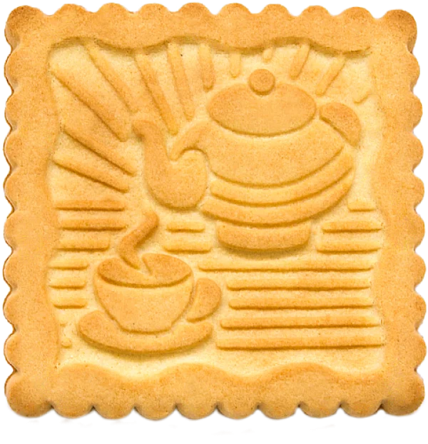 Embossed Tea Biscuit PNG Transparent