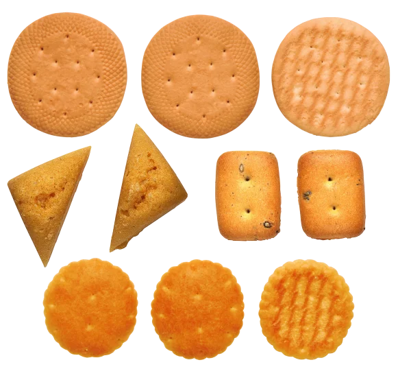Assorted Biscuits and Crackers PNG Transparent Background