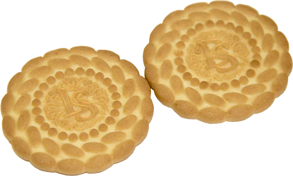 Two Decorative Butter Cookies PNG Transparent