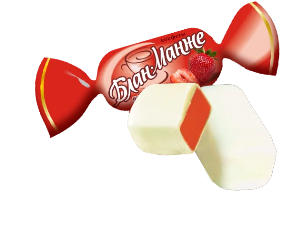 Strawberry Cream Candy and Wrapper PNG