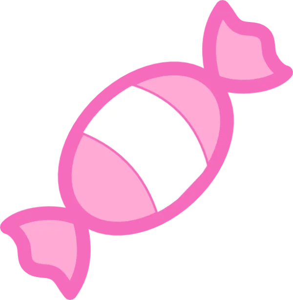 Cute Pink Candy PNG Transparent Background