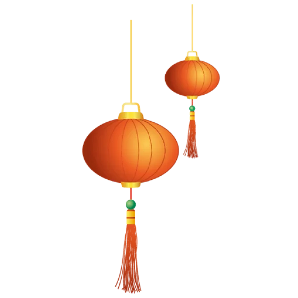 Chinese Lanterns PNG Transparent Background